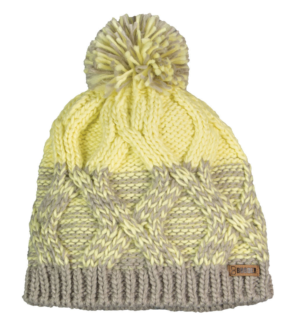 Thermafrost Cable Knit Beanie, Pom Top - Ladies Winter Clearance